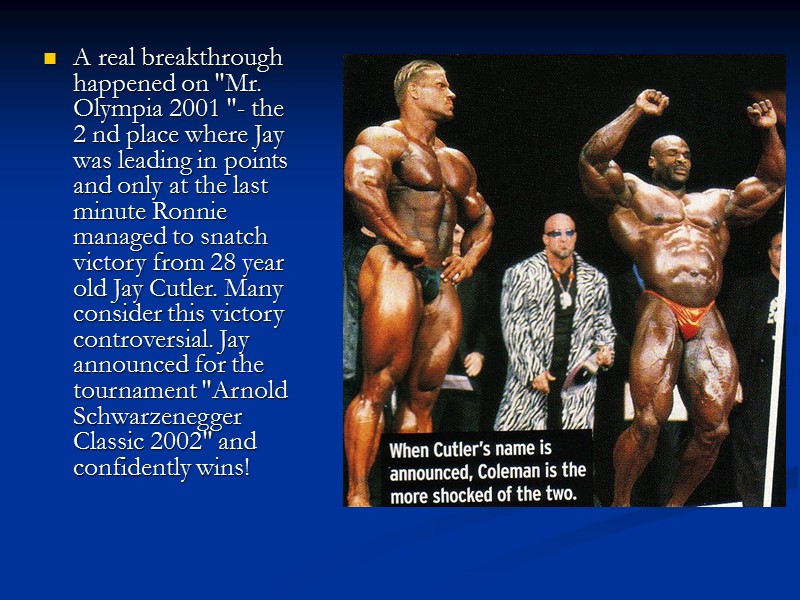 A real breakthrough happened on 